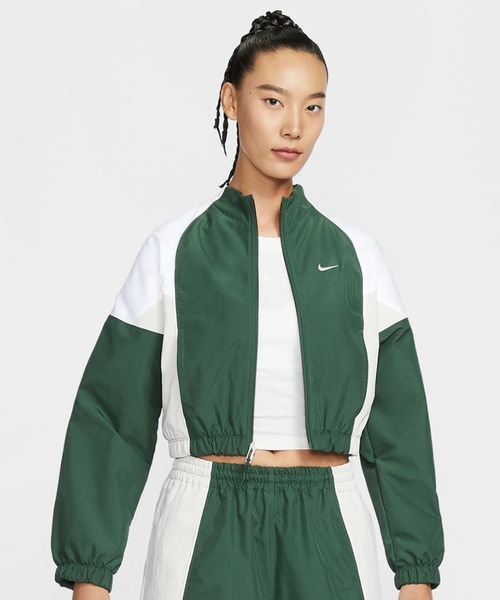 NIKE(ナイキ)の「NIKE AS W NSW SHRUNKEN TRK JKT MOD / ナイキ ウィメンズ NSW シュランクン トラック ジャケット モッド 【SP】(その他アウター・レディース・ブラック/グリーン・S/L/M)」の11枚目の写真