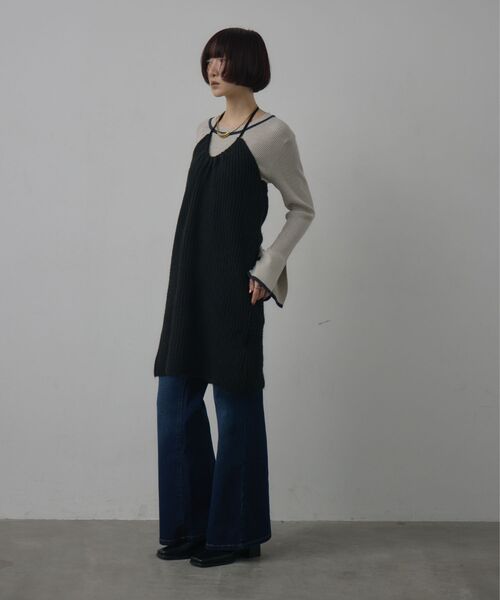 kivi（キヴィ）の「ホルターニットワンピース（ワンピース・レディース・チャコールグレー/ブラック/ブラウン・FREE）」の7枚目の写真