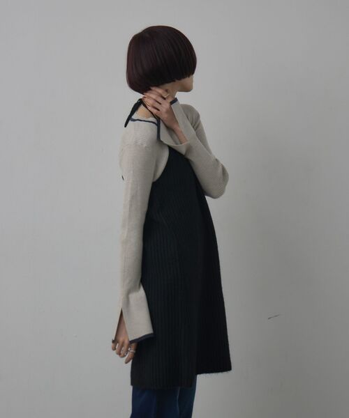 kivi（キヴィ）の「ホルターニットワンピース（ワンピース・レディース・チャコールグレー/ブラック/ブラウン・FREE）」の17枚目の写真