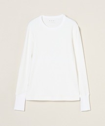 three dots（スリードッツ）の「スフレコットン ロングスリーブ（Tシャツ/カットソー）」