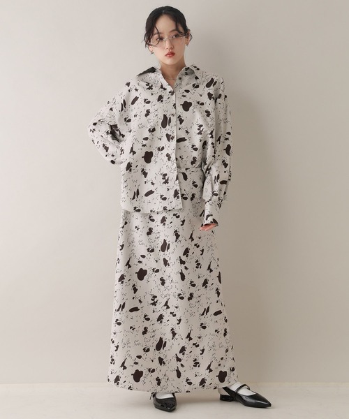 RAGEBLUE（レイジブルー）の「アニマル柄シャツ/セットアップ対応（シャツ/ブラウス・レディース・ブラウン系2・FREE）」の7枚目の写真