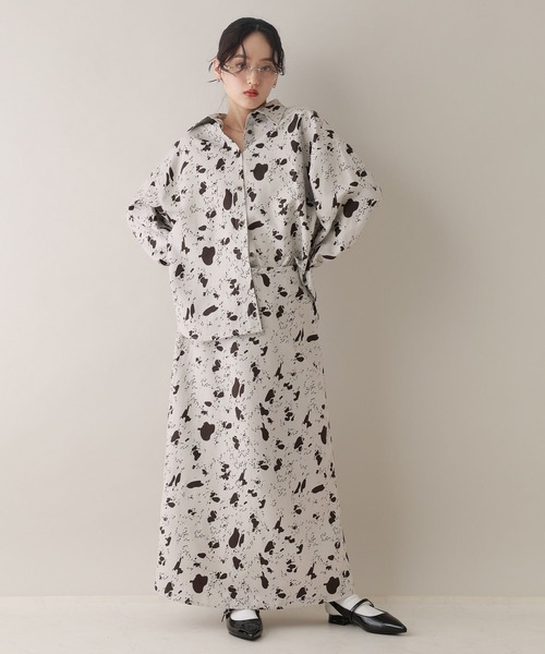 RAGEBLUE（レイジブルー）の「アニマル柄シャツ/セットアップ対応（シャツ/ブラウス・レディース・ブラウン系2・FREE）」の8枚目の写真