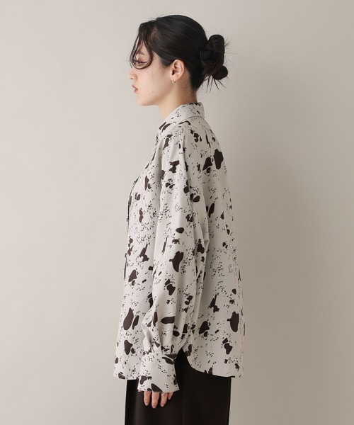 RAGEBLUE（レイジブルー）の「アニマル柄シャツ/セットアップ対応（シャツ/ブラウス・レディース・ブラウン系2・FREE）」の9枚目の写真