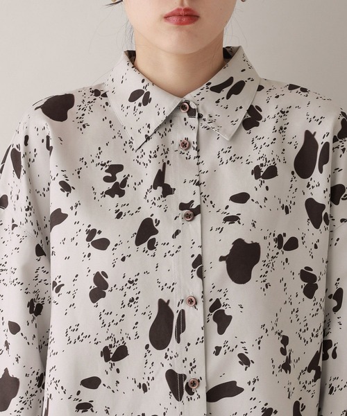 RAGEBLUE（レイジブルー）の「アニマル柄シャツ/セットアップ対応（シャツ/ブラウス・レディース・ブラウン系2・FREE）」の11枚目の写真