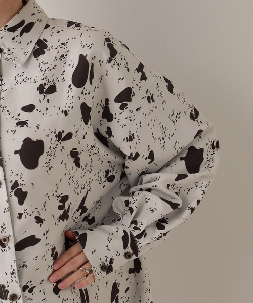 RAGEBLUE（レイジブルー）の「アニマル柄シャツ/セットアップ対応（シャツ/ブラウス・レディース・ブラウン系2・FREE）」の12枚目の写真