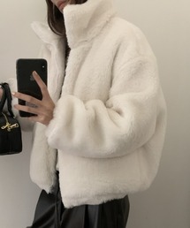YUGA_YGMC Padded boa blouson coat