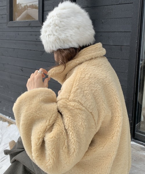 FREE STYLISTS（フリー スタイリスト）の「YUGA_YGMC 　Padded boa blouson coat（ブルゾン・レディース・クリーム/ホワイト・FREE）」の20枚目の写真