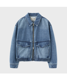 SUARE（スアレ）の「ウォッシュドデニムブルゾンジャケット（デニムジャケット）」