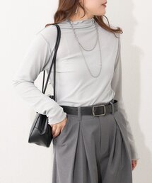 Remind me and forever（リマインドミーアンドフォーエバー）の「【2026SS】レイヤードにおすすめ、シアーネットボトルネックプルオーバー（Tシャツ/カットソー）」