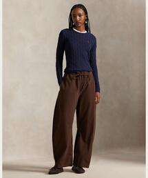 POLO RALPH LAUREN | コットン カーブド テーパード ドローストリング パンツ(その他パンツ)