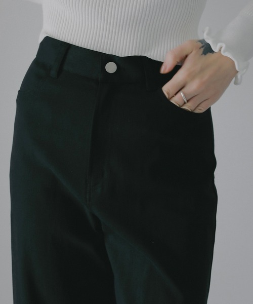 MANOF（マノフ）の「COTTON LACE DOCKING PANTS（デニムパンツ・レディース・ホワイト/ブラック・M/S）」の22枚目の写真