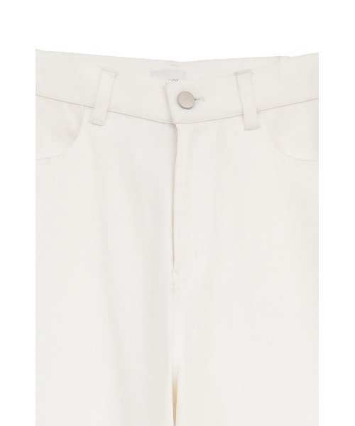 MANOF（マノフ）の「COTTON LACE DOCKING PANTS（デニムパンツ・レディース・ホワイト/ブラック・M/S）」の14枚目の写真