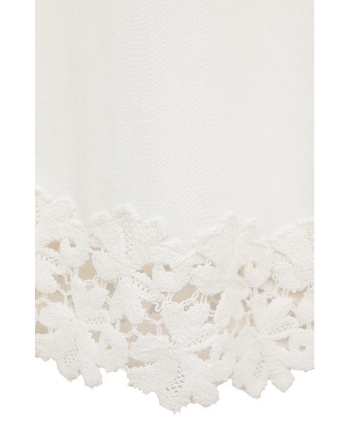 MANOF（マノフ）の「COTTON LACE DOCKING PANTS（デニムパンツ・レディース・ホワイト/ブラック・M/S）」の18枚目の写真