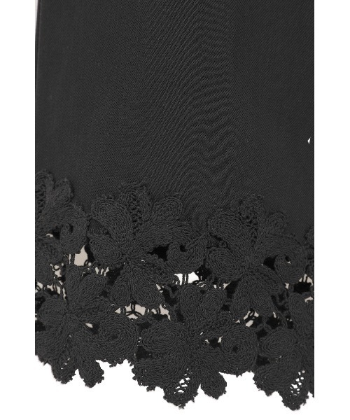 MANOF（マノフ）の「COTTON LACE DOCKING PANTS（デニムパンツ・レディース・ホワイト/ブラック・M/S）」の13枚目の写真