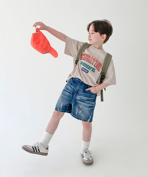BERRYCLOSET(ベリークローゼット)の「タイダイウォッシュデニムパンツ(デニムパンツ・レディース・ブルー・11号/9号/13号/5号/17号/7号/15号)」の4枚目の写真