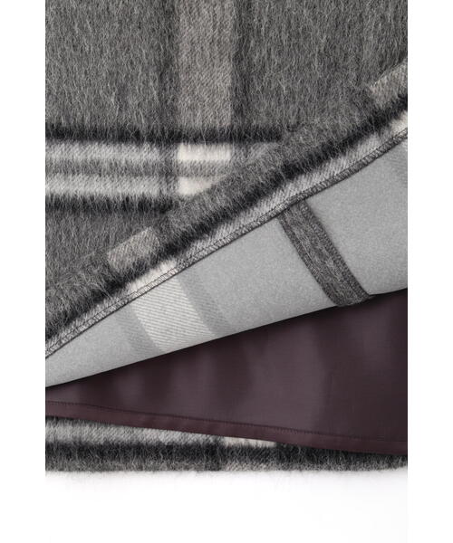 セール】アルパカシャギーチェックワンピース（ジャンパースカート