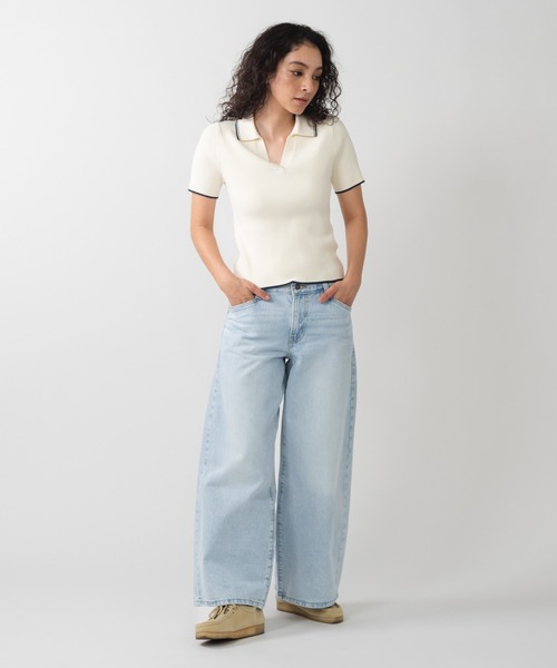 Levi's(リーバイス)の「Levi's/リーバイス 94 BAGGY WIDE LEG ジーンズ ライトインディゴ(デニムパンツ・レディース・ライトインディゴブルー・24inch/23inch/25inch/26inch/27inch/28inch)」の5枚目の写真