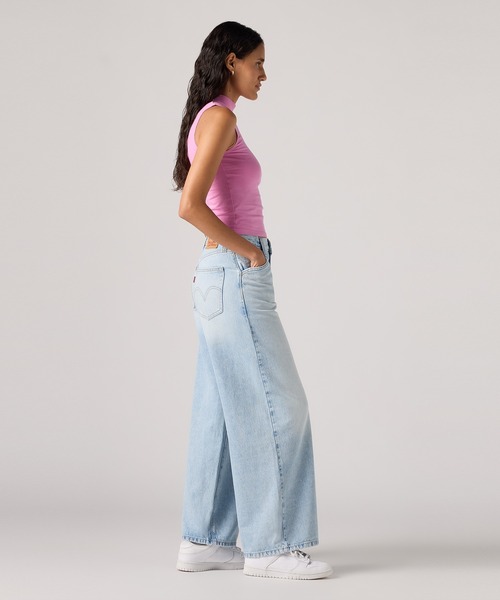 Levi's(リーバイス)の「Levi's/リーバイス 94 BAGGY WIDE LEG ジーンズ ライトインディゴ(デニムパンツ・レディース・ライトインディゴブルー・24inch/23inch/25inch/26inch/27inch/28inch)」の14枚目の写真