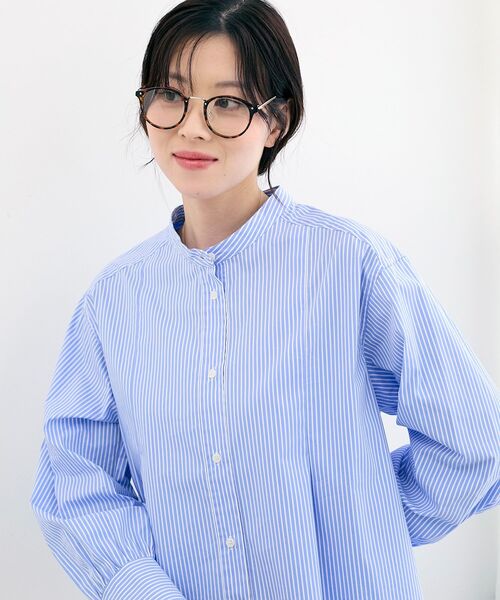 le.coeur blanc(ルクールブラン)の「ストライプネックレース2wayシャツ(シャツ/ブラウス・レディース・ブルー系その他3/ブルー系その他2・38)」の22枚目の写真
