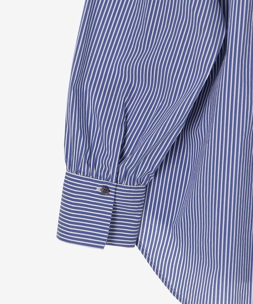 le.coeur blanc(ルクールブラン)の「ストライプネックレース2wayシャツ(シャツ/ブラウス・レディース・ブルー系その他3/ブルー系その他2・38)」の5枚目の写真