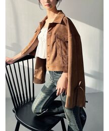 RESEXXY | リボンスリーブショートブルゾン(ブルゾン)