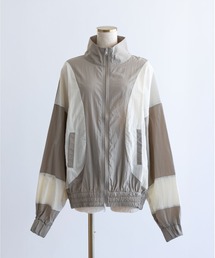 EN NEUME(�G���m�C��)��Washed Taffeta Bicolor Oversize Blouson(�u���]��)