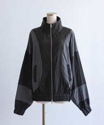 Washed Taffeta Bicolor Oversize Blouson