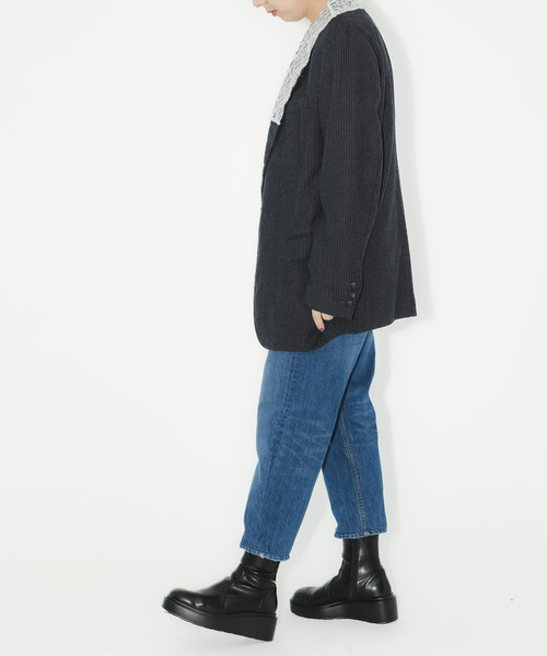 Bonum(ボナム)の「《追加2》テーパードデニム5ポケットパンツ(デニムパンツ・レディース・コバルトブルー/ネイビー・26/32/30/28)」の16枚目の写真