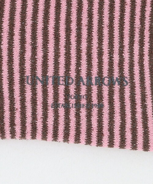 UNITED ARROWS（ユナイテッドアローズ）の「ボーダー ソックス（ソックス/靴下・メンズ・パープル/ブラック/ホワイト/ダークブラウン・FREE）」の5枚目の写真