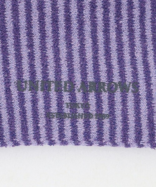 UNITED ARROWS（ユナイテッドアローズ）の「ボーダー ソックス（ソックス/靴下・メンズ・パープル/ブラック/ホワイト/ダークブラウン・FREE）」の11枚目の写真