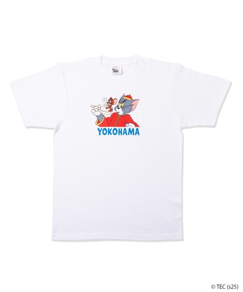 Tom&Jerry(トムアンドジェリー)の「【公式】トムとジェリー ご当地横浜Tシャツ(Tシャツ/カットソー・レディース・ホワイト・FREE)」の1枚目の写真