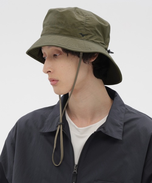 MARGARET HOWELL（マーガレットハウエル）の「WATER REPELENT NYLON POPLIN（ハット・レディース・ネイビー/カーキ・FREE）」の12枚目の写真