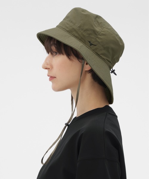 MARGARET HOWELL（マーガレットハウエル）の「WATER REPELENT NYLON POPLIN（ハット・レディース・ネイビー/カーキ・FREE）」の16枚目の写真