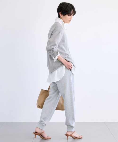 BARNYARDSTORM（バンヤードストーム）の「BARNYARDSTORM / ワイドリブカーデ / ハンドウォッシャブル（カーディガン/ボレロ・レディース・ベージュ/グレー/ピンク・FREE）」の11枚目の写真