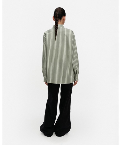 marimekko（マリメッコ）の「【kioski】 Piccolo / Jokapoika  shirt（シャツ/ブラウス・レディース・ライトピンク/ブラック/ライトグリーン/レッド/ネイビー・X-SMALL/SMALL/MEDIUM/LARGE/X-LARGE）」の8枚目の写真