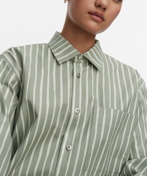 marimekko（マリメッコ）の「【kioski】 Piccolo / Jokapoika  shirt（シャツ/ブラウス・レディース・ライトピンク/ブラック/ライトグリーン/レッド/ネイビー・X-SMALL/SMALL/MEDIUM/LARGE/X-LARGE）」の9枚目の写真