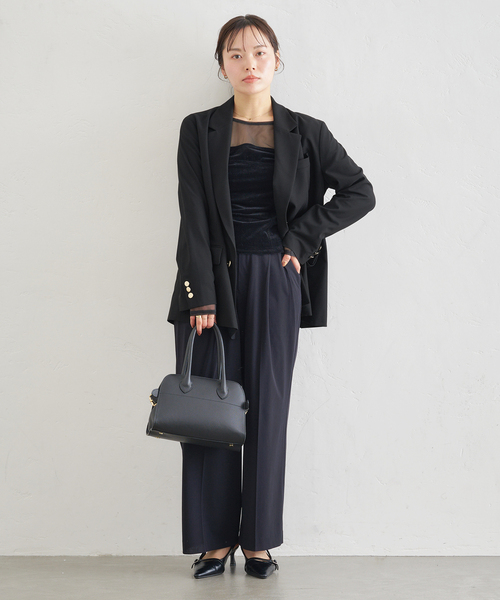 U by SPICK&SPAN（ユーバイスピックアンドスパン）の「ダブルボタンジャケット（テーラードジャケット・レディース・ブラウン/ブラック・38/36）」の19枚目の写真