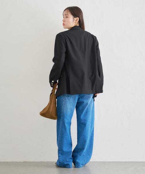 U by SPICK&SPAN（ユーバイスピックアンドスパン）の「ダブルボタンジャケット（テーラードジャケット・レディース・ブラウン/ブラック・38/36）」の13枚目の写真