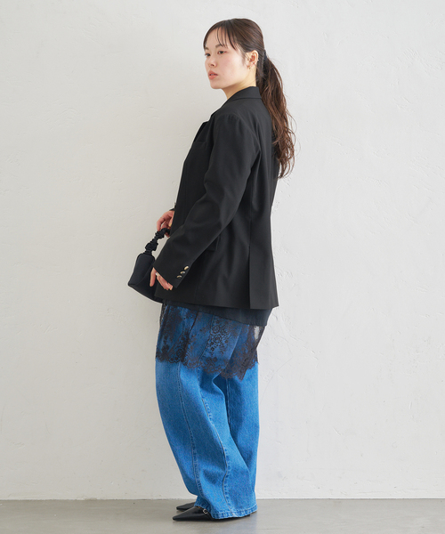 U by SPICK&SPAN（ユーバイスピックアンドスパン）の「ダブルボタンジャケット（テーラードジャケット・レディース・ブラウン/ブラック・38/36）」の10枚目の写真