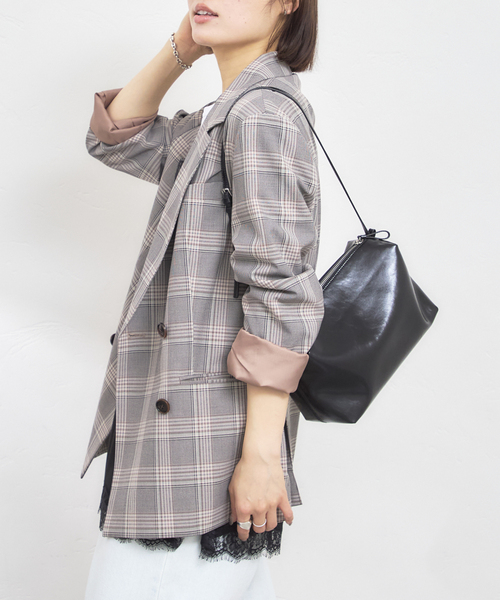 U by SPICK&SPAN(ユーバイスピックアンドスパン)の「ダブルボタンジャケット(テーラードジャケット・レディース・ブラウン/ブラック・38/36)」の18枚目の写真