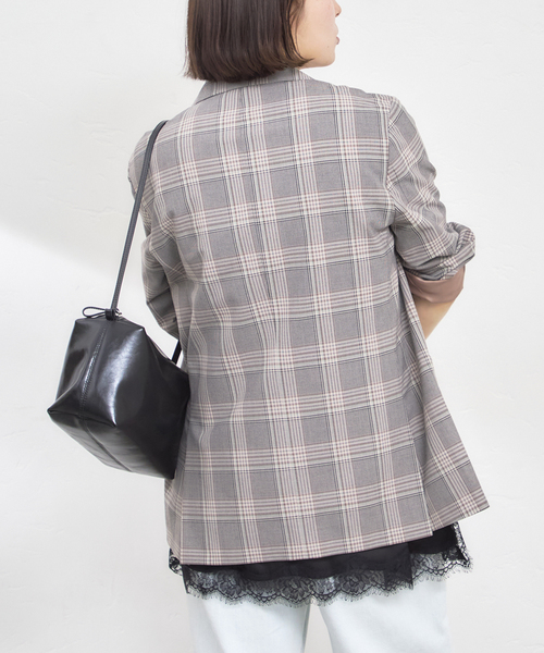 U by SPICK&SPAN(ユーバイスピックアンドスパン)の「ダブルボタンジャケット(テーラードジャケット・レディース・ブラウン/ブラック・38/36)」の21枚目の写真