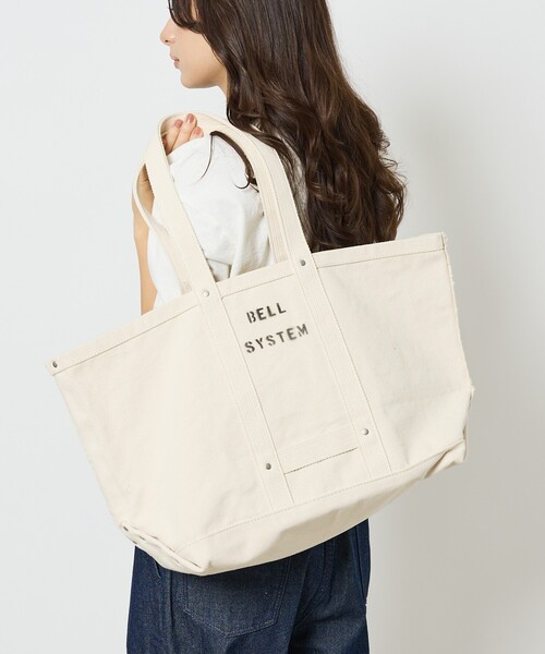 ABAHOUSE(アバハウス)の「【BELL SYSTEM / ベルシステム】Canvas Tool Bag / キャンバスツールバッグ/ ユニセックス/Mロング(ショルダーバッグ・メンズ・アイボリー・フリー)」の7枚目の写真