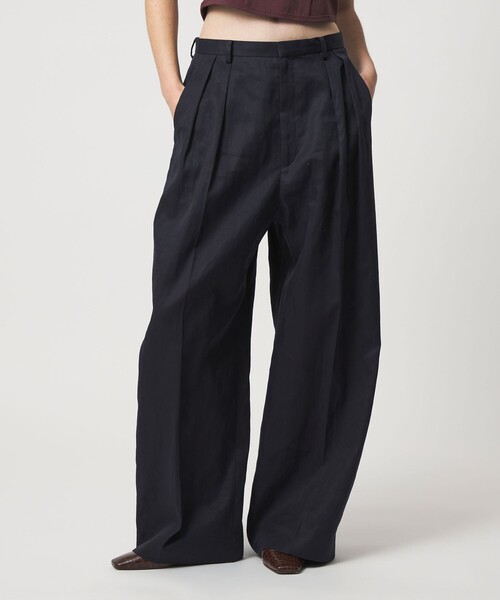 6（ロク）の「＜6(ROKU)＞コットン ビッグ パンツ（その他パンツ・レディース・ネイビー・36/38/34）」の11枚目の写真