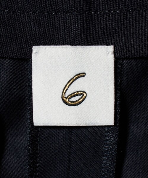 6（ロク）の「＜6(ROKU)＞コットン ビッグ パンツ（その他パンツ・レディース・ネイビー・36/38/34）」の2枚目の写真