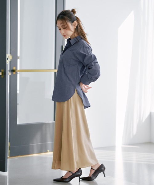 COHINA(コヒナ)の「COHINAスタンダードシャツ 【低身長・小柄女性】(シャツ/ブラウス・レディース・ネイビー/ブルー/ホワイト・ONE SIZE)」の20枚目の写真