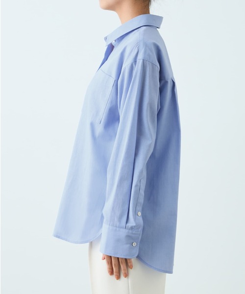 COHINA(コヒナ)の「COHINAスタンダードシャツ 【低身長・小柄女性】(シャツ/ブラウス・レディース・ネイビー/ブルー/ホワイト・ONE SIZE)」の12枚目の写真