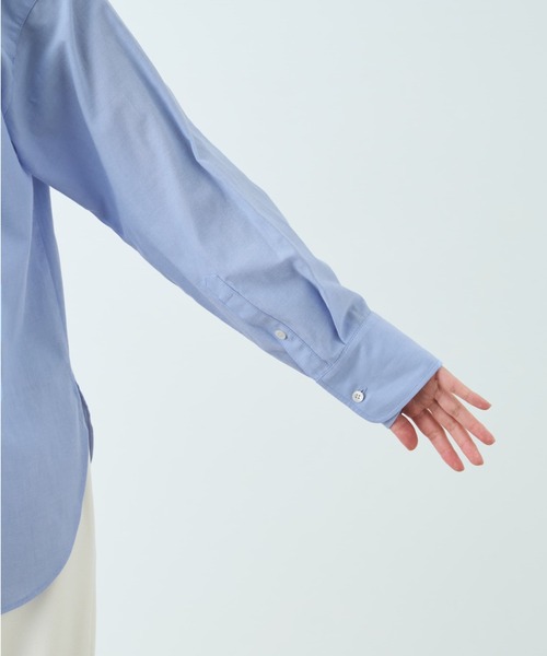 COHINA(コヒナ)の「COHINAスタンダードシャツ 【低身長・小柄女性】(シャツ/ブラウス・レディース・ネイビー/ブルー/ホワイト・ONE SIZE)」の14枚目の写真