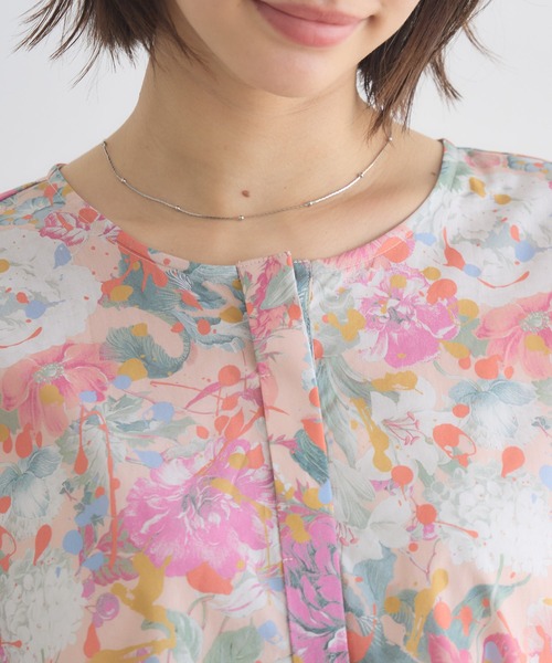 KATHARINE ROSS（キャサリンロス）の「【KATHARINE ROSS】【MADE IN JAPAN/洗濯機洗い可】LIBERTY PUNKPOSYプリントブラウス（シャツ/ブラウス・レディース・ブルー/ピンク/イエロー・FREE）」の22枚目の写真