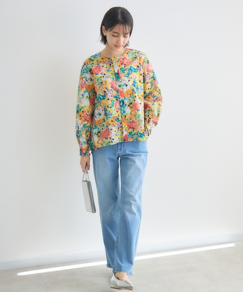 KATHARINE ROSS（キャサリンロス）の「【KATHARINE ROSS】【MADE IN JAPAN/洗濯機洗い可】LIBERTY PUNKPOSYプリントブラウス（シャツ/ブラウス・レディース・ブルー/ピンク/イエロー・FREE）」の10枚目の写真