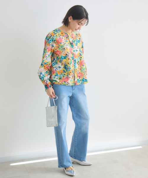 KATHARINE ROSS（キャサリンロス）の「【KATHARINE ROSS】【MADE IN JAPAN/洗濯機洗い可】LIBERTY PUNKPOSYプリントブラウス（シャツ/ブラウス・レディース・ブルー/ピンク/イエロー・FREE）」の11枚目の写真